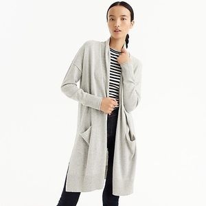 J Crew Lightweight Long Cardigan Sweater